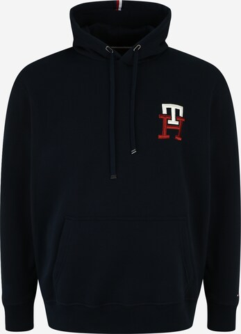 Tommy Hilfiger Big & Tall كنزة رياضية بلون أزرق: الأمام