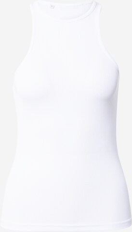 Oval Square Top 'Party' in White: front