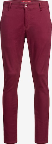 Rock Creek Chino Pants in Red: front