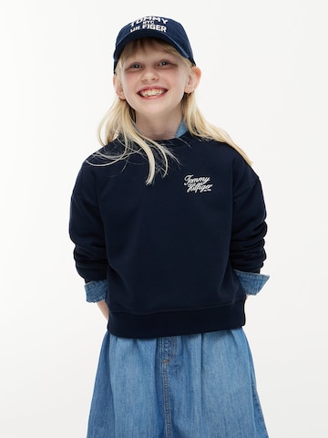 Sweat-shirt TOMMY HILFIGER en bleu : devant