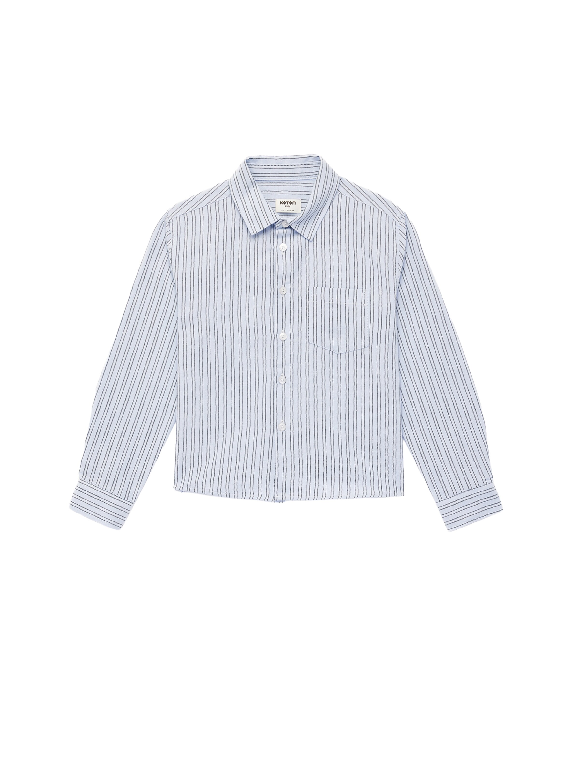 Koton Regular fit Button up shirt in Blue: front