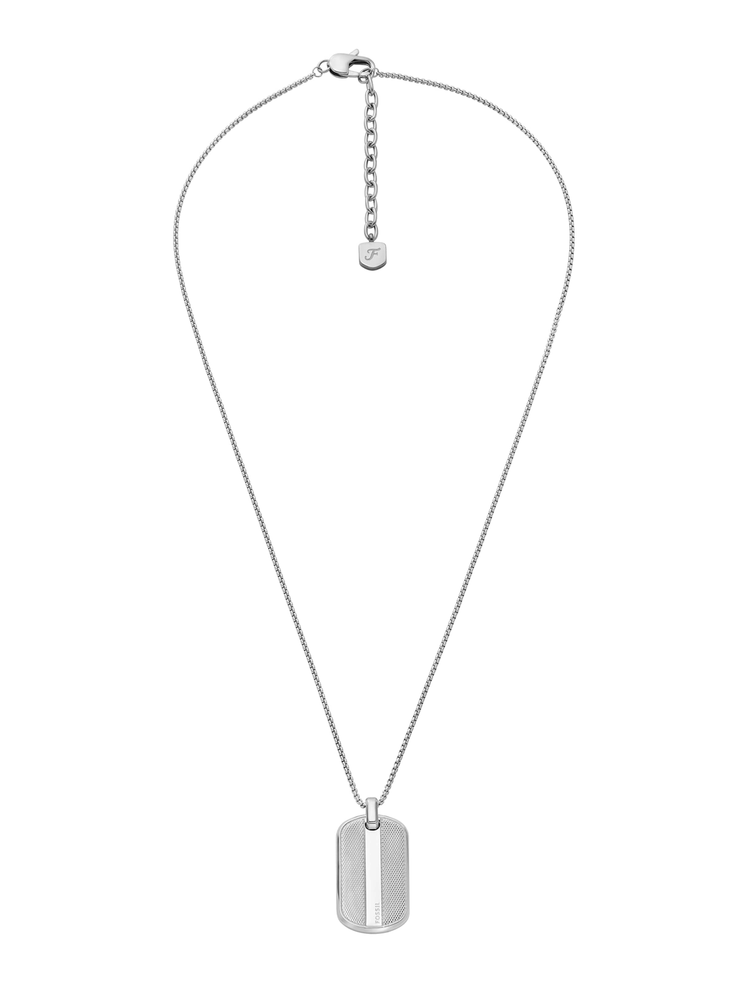 Collana di FOSSIL in argento: frontale