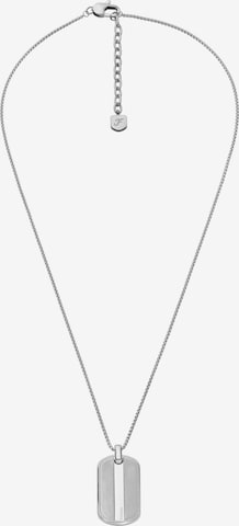 FOSSIL Ketju värissä hopea: etupuoli