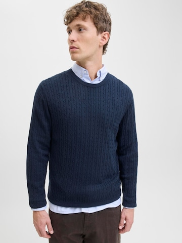 mėlyna JACK & JONES Megztinis 'JJEEMIL'