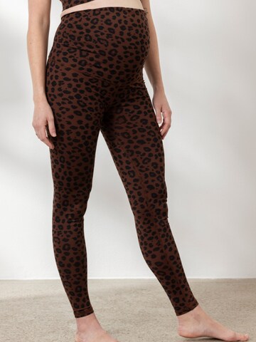 Skinny Leggings 'Maternity' di Hey Honey in marrone