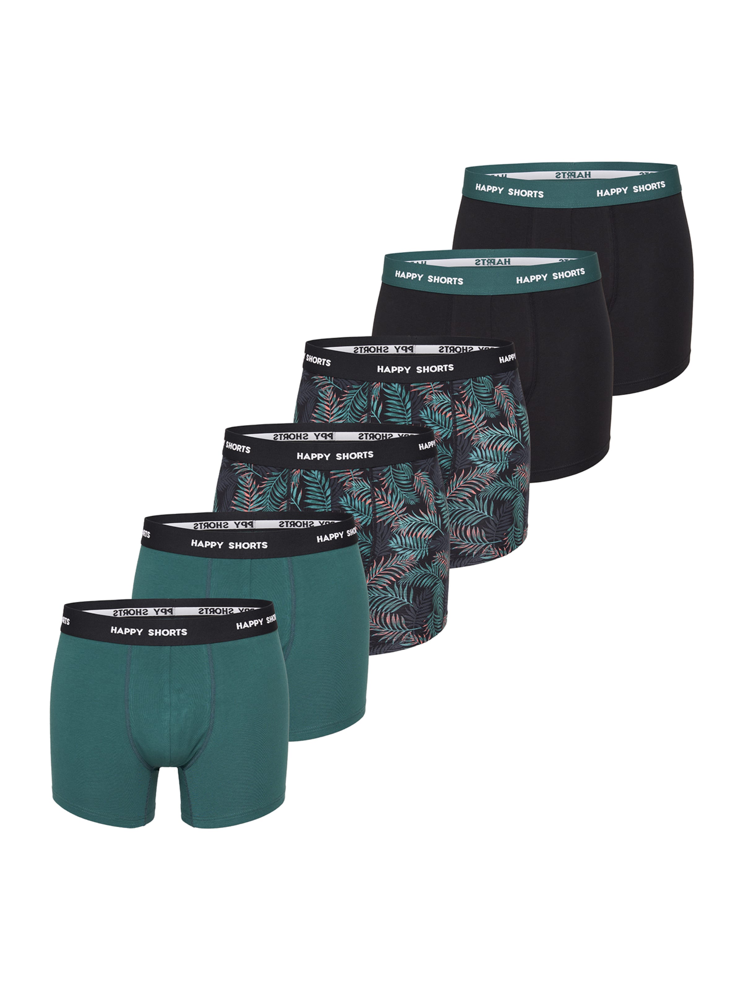 Boxers Happy Shorts en vert : devant
