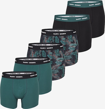 Happy Shorts Boxershorts in Groen: voorkant