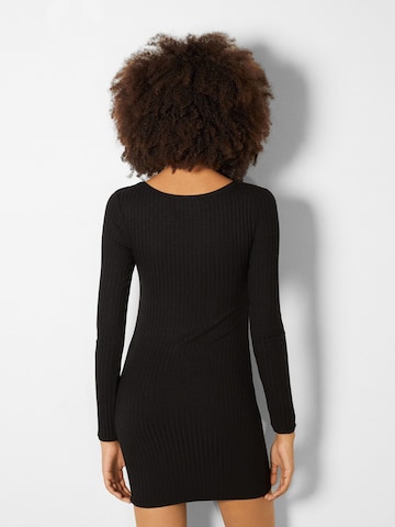 Bershka Knit dress in Black