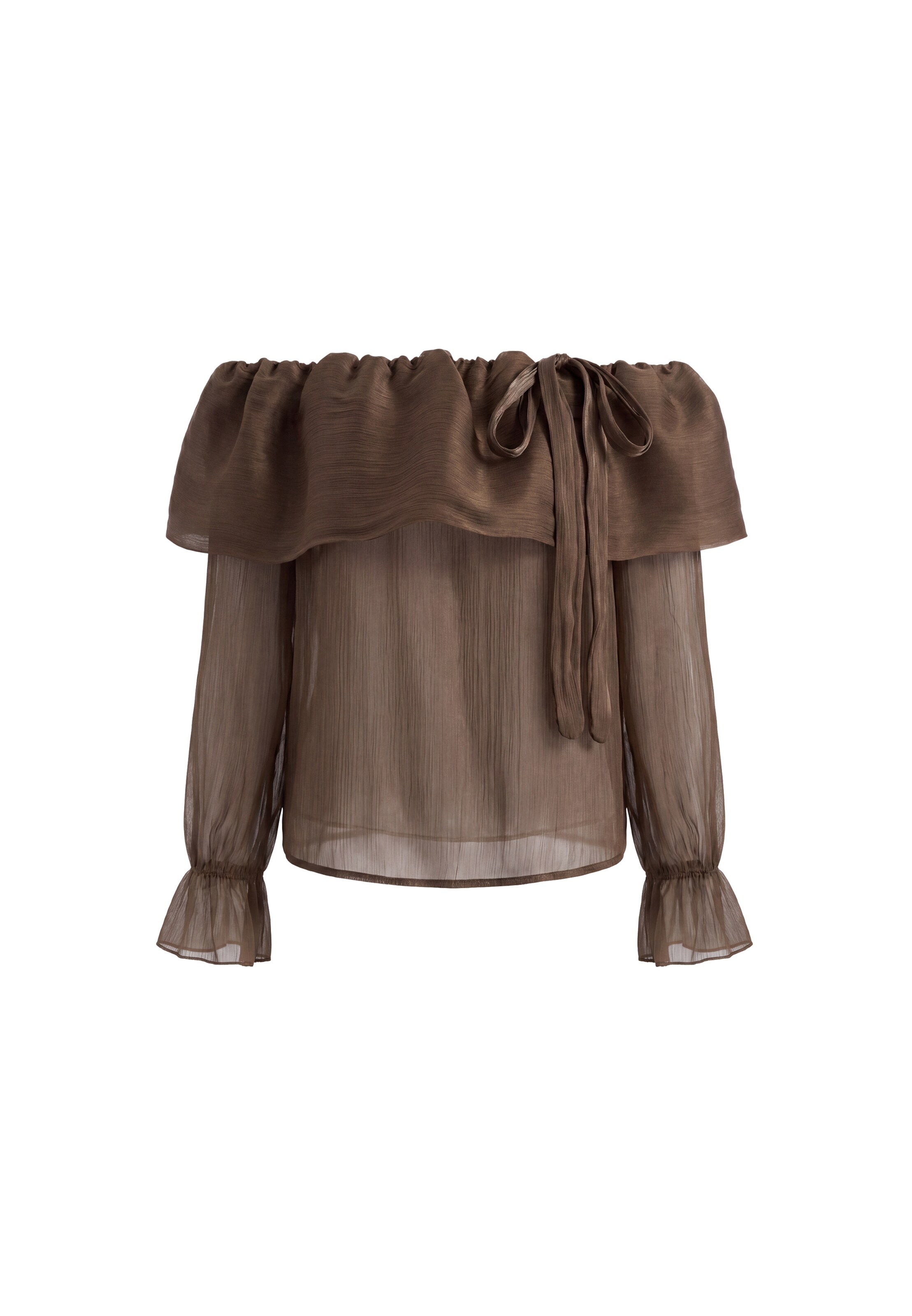 faina Bluse in XS in braun, Produktansicht