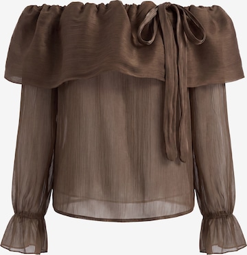 faina Bluse in Braun: Vorderseite