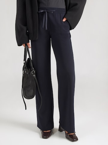 MAC Wide Leg Hose 'CHRISTY' in Blau: Vorderseite