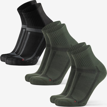 Chaussettes de sport 'Long Distance Quarter' DANISH ENDURANCE en vert : devant