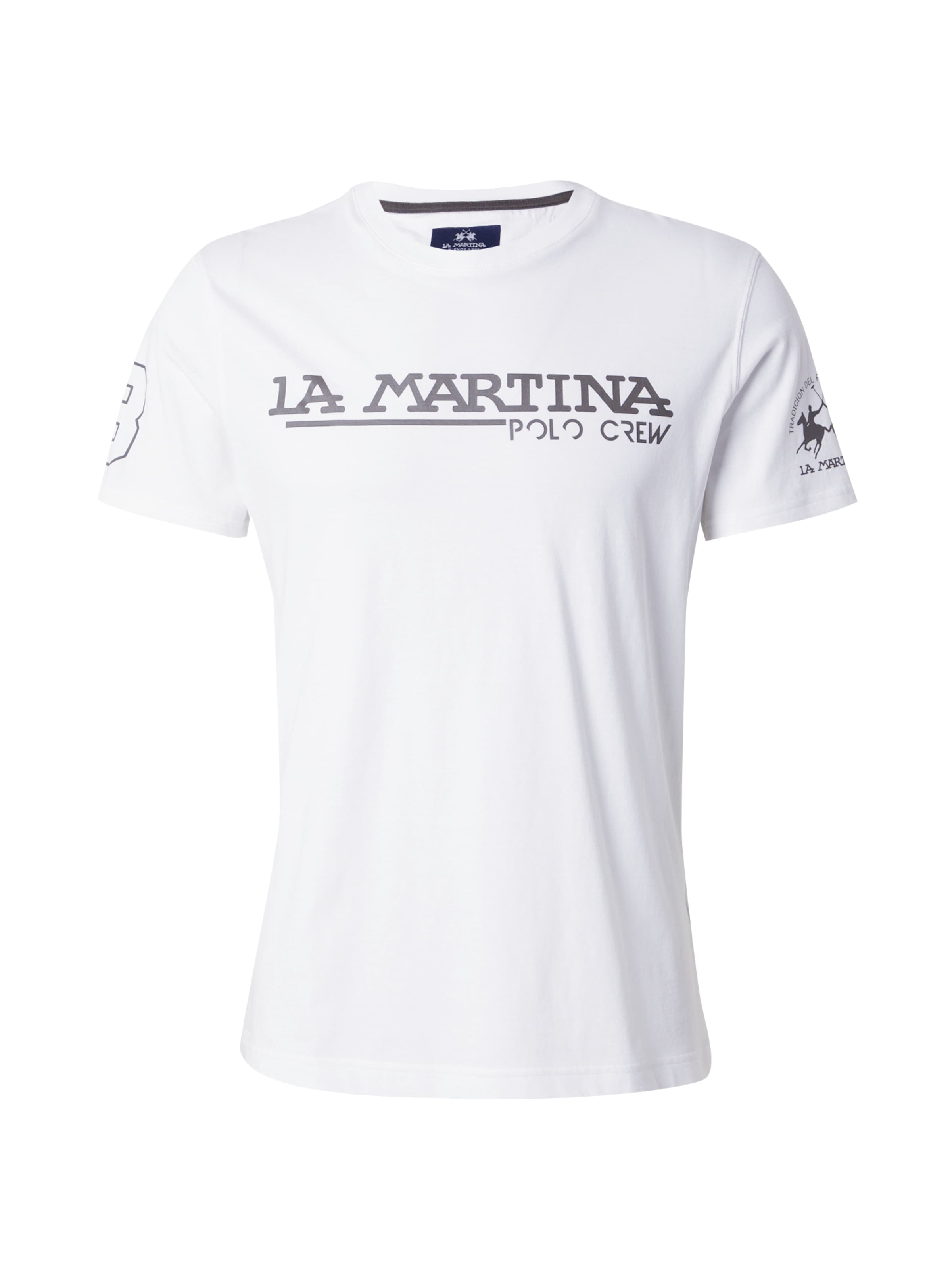 Maglietta di La Martina in bianco: frontale