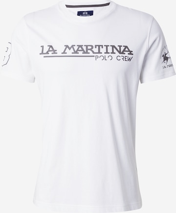 T-Shirt La Martina en blanc : devant