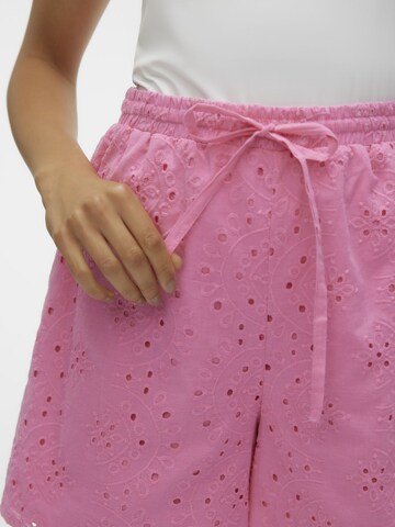 VERO MODA Regular Pants 'HAY' in Pink