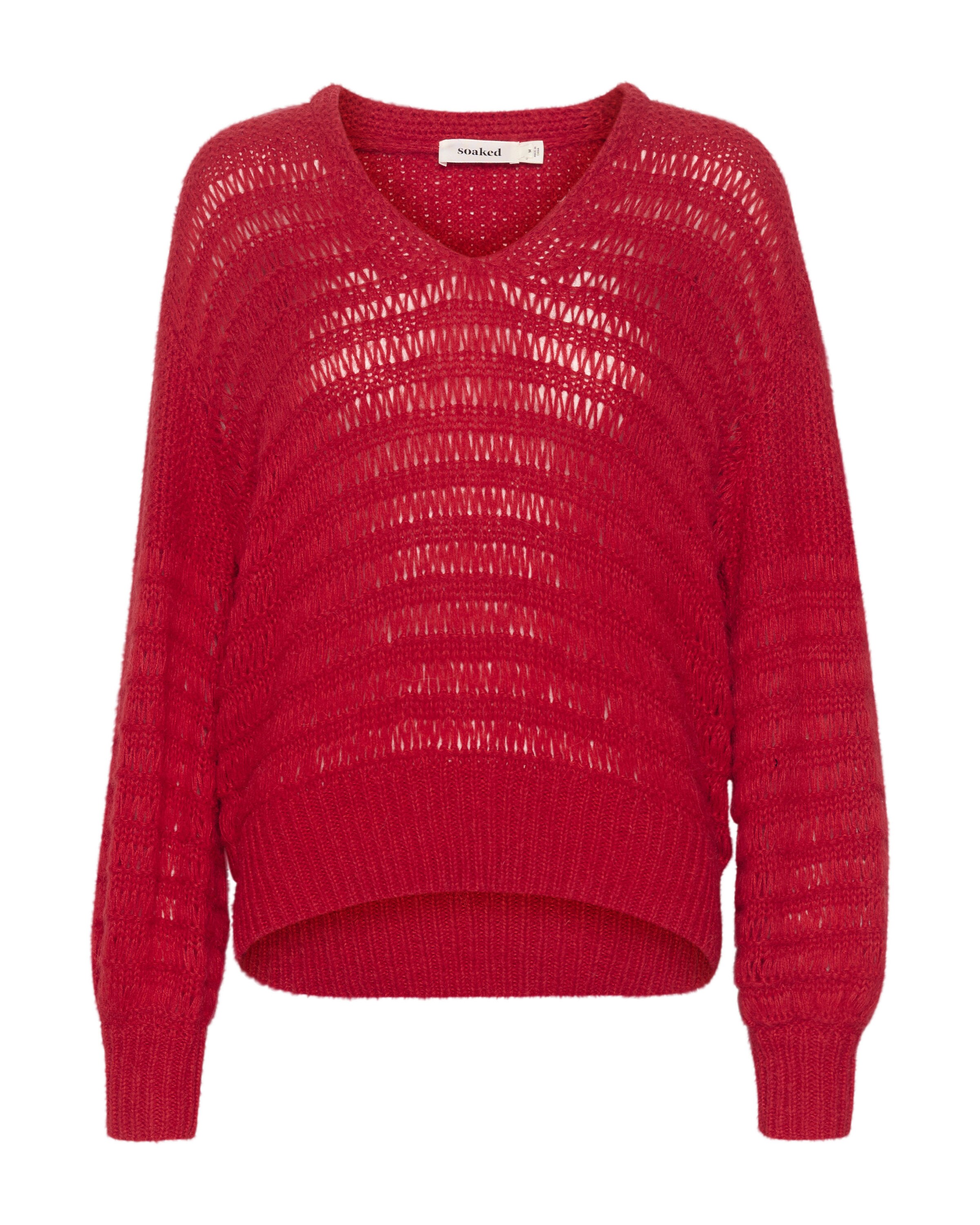 SOAKED IN LUXURY Pullover in Rot: Vorderseite