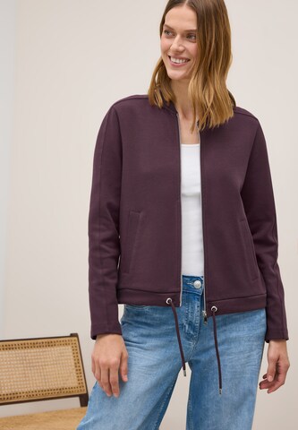 CECIL Sweatjacke in Rot: Vorderseite