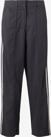 juoda ADIDAS ORIGINALS Laisvas Kelnės su kantu 'FB': priekis