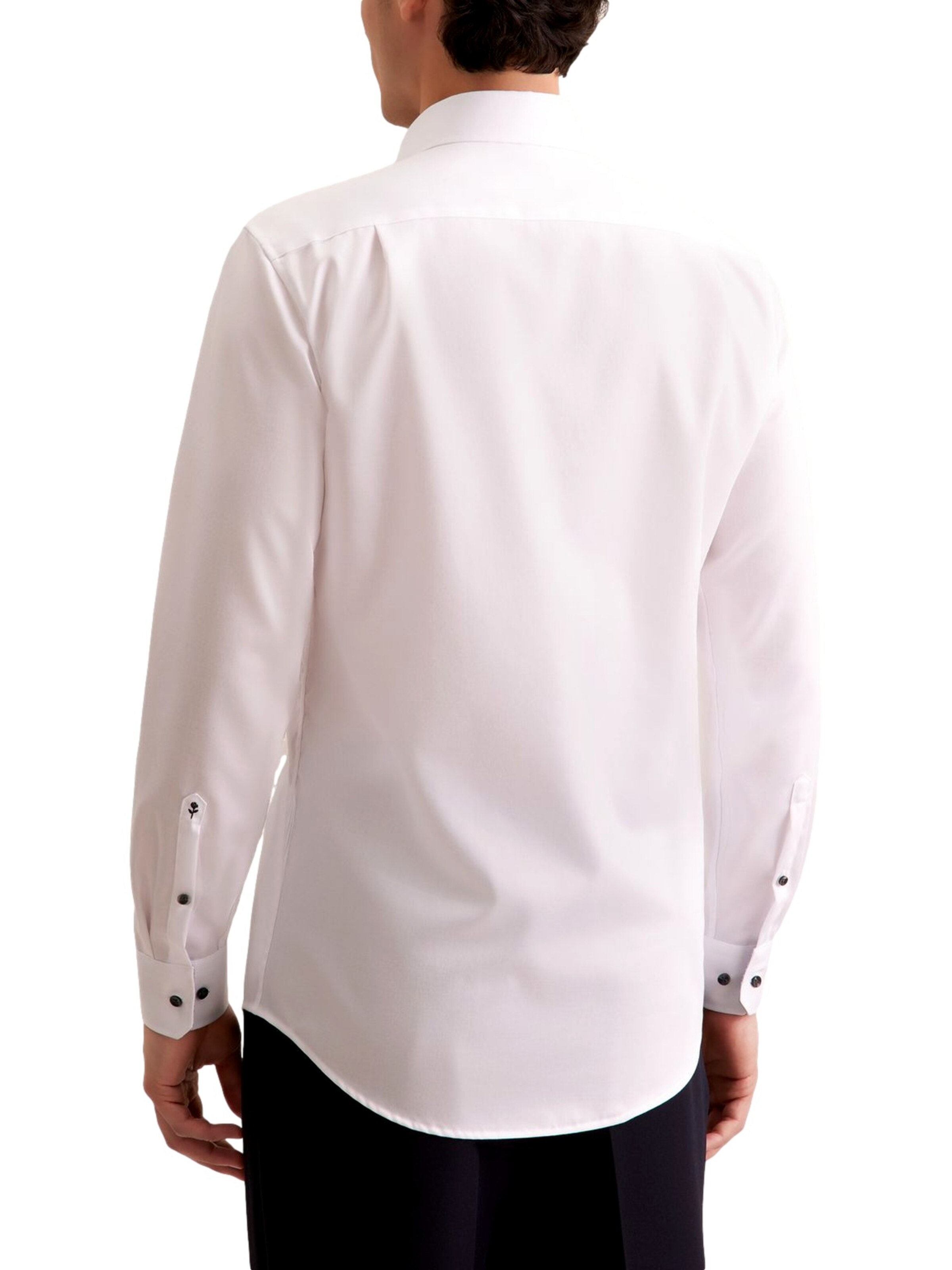 Regular fit Camicia 'BUSINESS KENT PATCH5' di SEIDENSTICKER in bianco