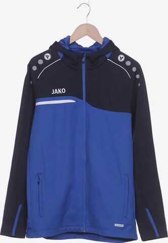 JAKO Sweatshirt & Zip-Up Hoodie in XL in Blue: front