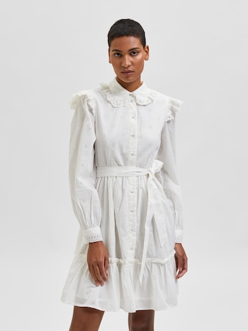 SELECTED FEMMEKošulja haljina 'Rody' - bijela boja: prednji dio