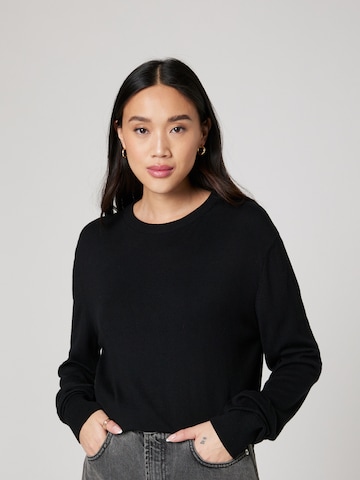 ABOUT YOU x Alvaro Soler Sweater 'Ian' in Black