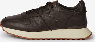 Baskets basses Boggi Milano en marron : devant