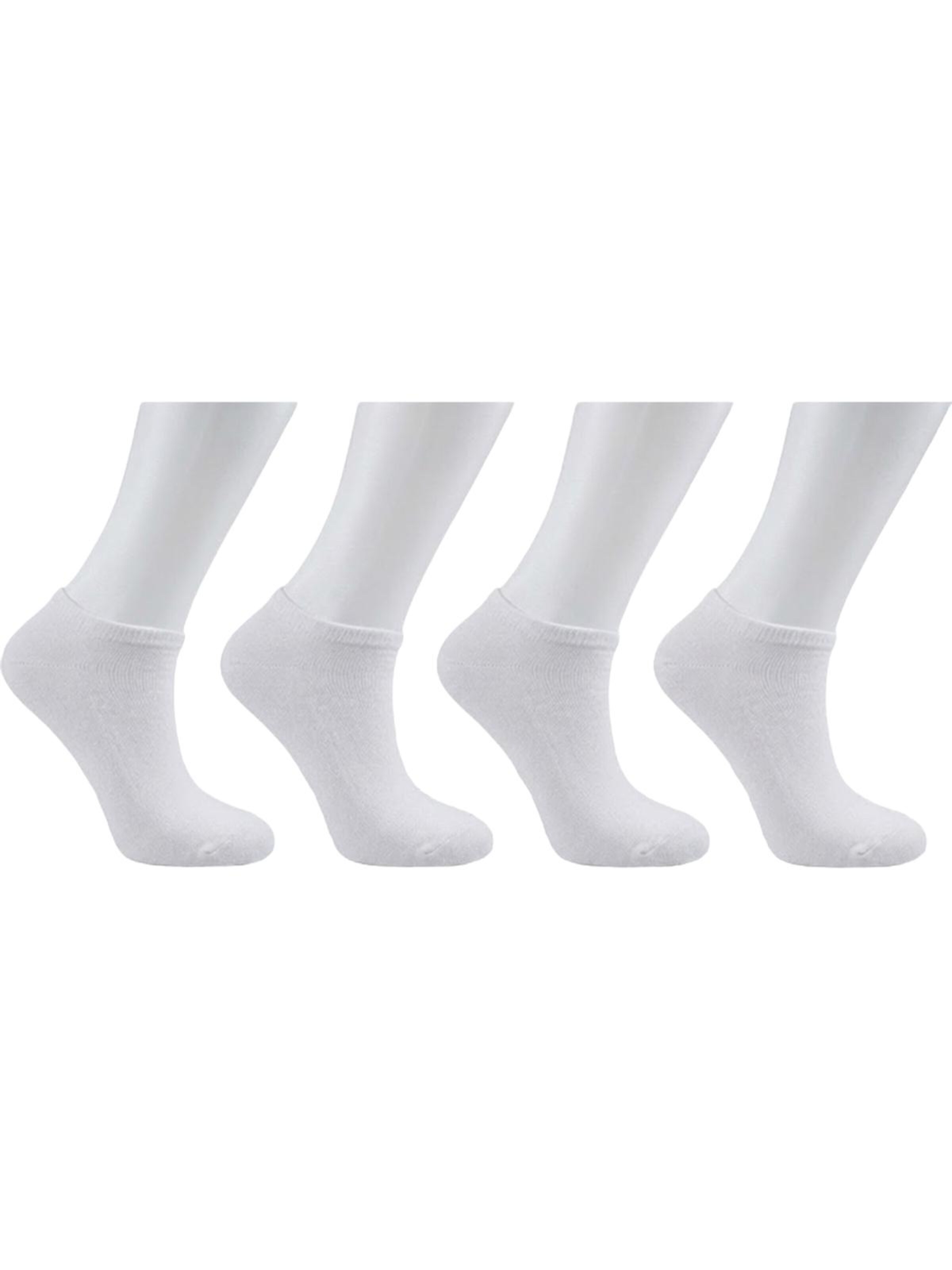 El Sueno - Calcetines 'Sneaker Socken' en blanco