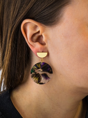 Fräulein Wunder - Pendientes 'Amal' en Mezcla de colores: frente