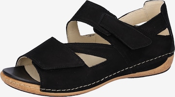 WALDLÄUFER Sandale 'Heliett' in Schwarz: Vorderseite