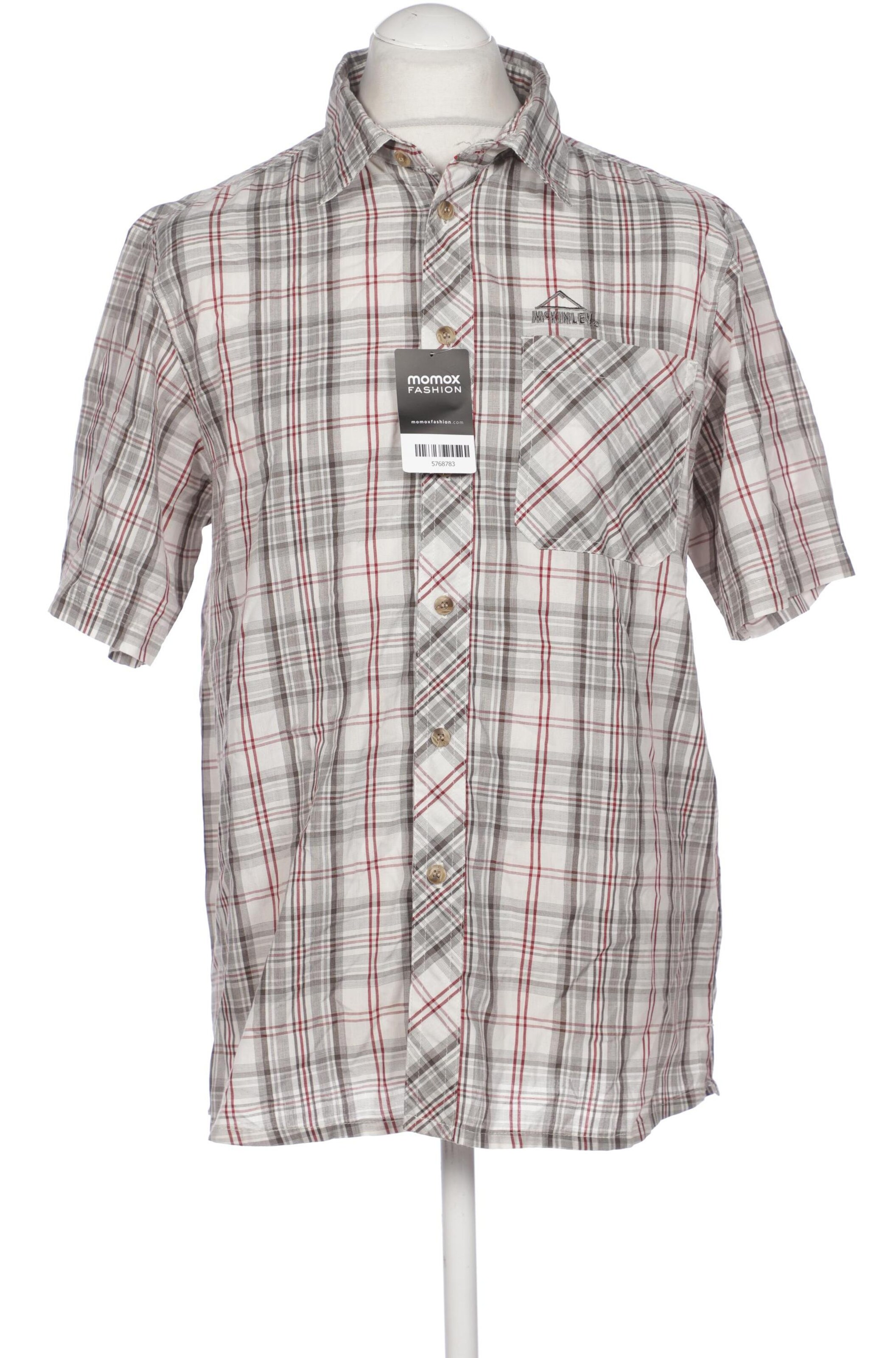 MCKINLEY Button Up Shirt in 6XL in Grey: front