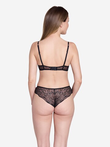 JOOP! Jeans Bralette Bra 'Wave Lace' in Black