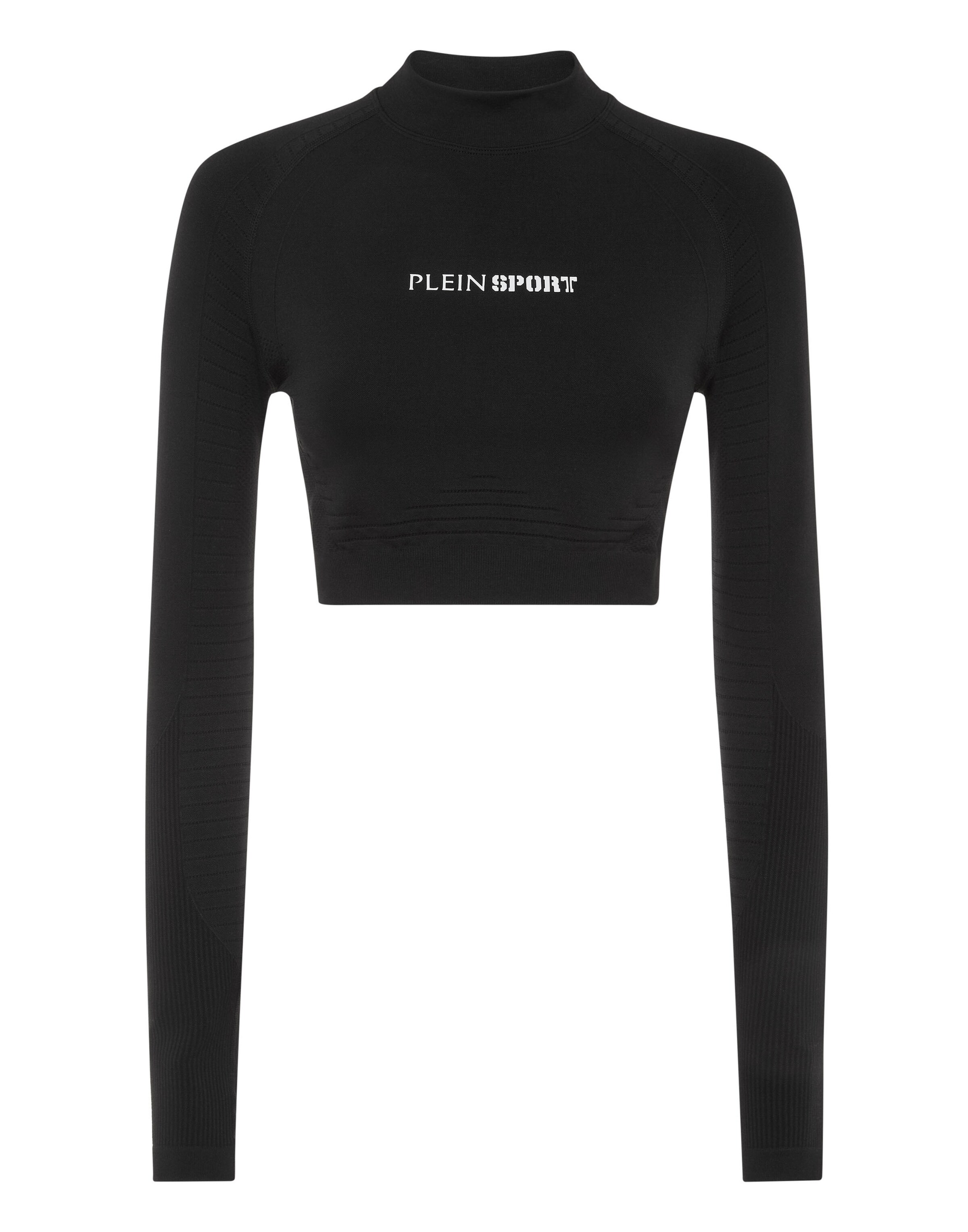 Plein Sport - Top desportivo em preto: frente