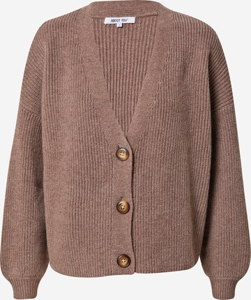 Cardigan 'Kimberly' ABOUT YOU en marron : devant