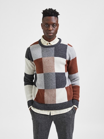 SELECTED HOMME Pullover 'Meis' in Grau: predná strana