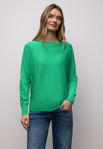 STREET ONE Pullover 'Dolman' in Grün: Vorderseite