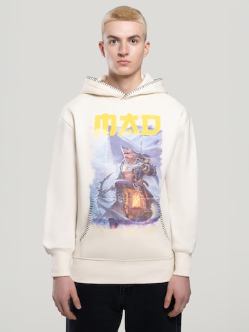 MAD TIGERS Sweatshirt 'Dark Oceans' i beige: forside
