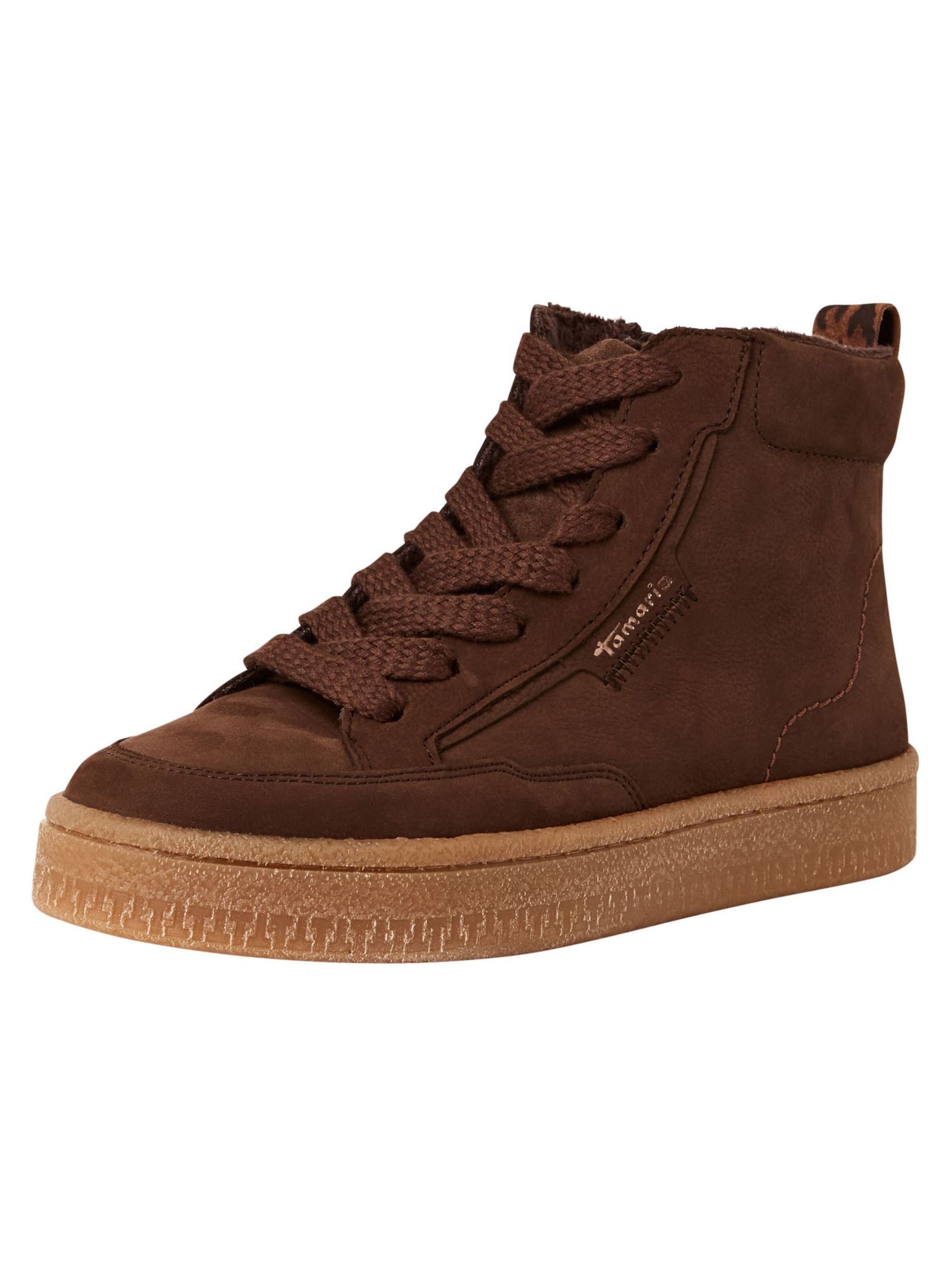 Stivaletto stringato di Tamaris in marrone: frontale