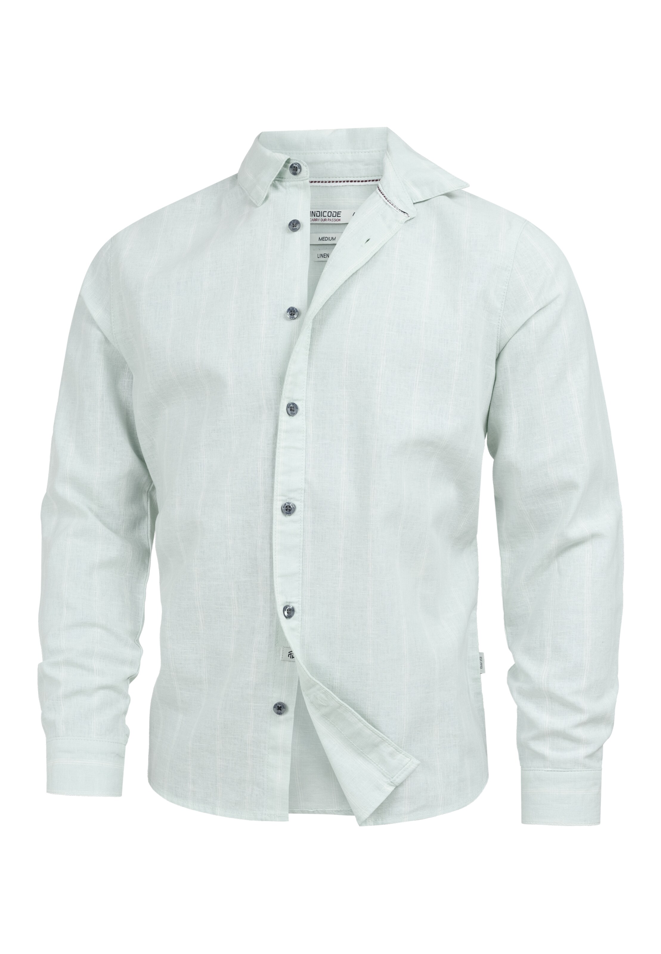 INDICODE JEANS Business shirt ' INTrypper ' in Blue: front
