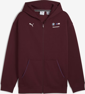 Veste de survêtement PUMA en rouge : devant