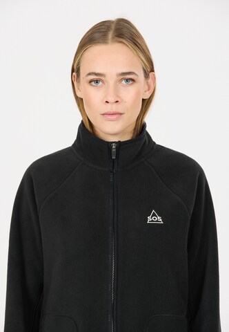 SOS Functionele fleece jas 'Munson' in Zwart