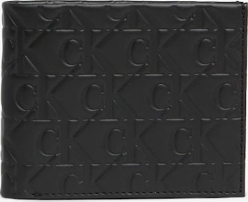 Calvin Klein Jeans Portemonnee in Zwart: voorkant