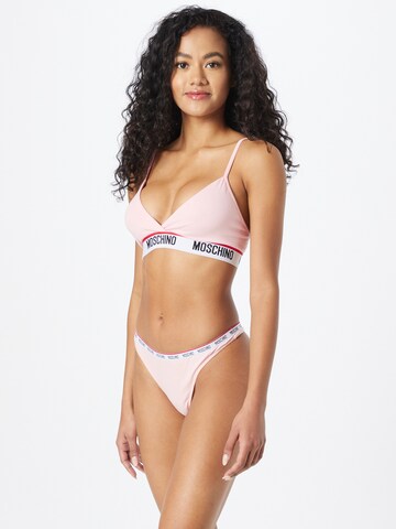 Moschino Underwear Triangel BH in Roze