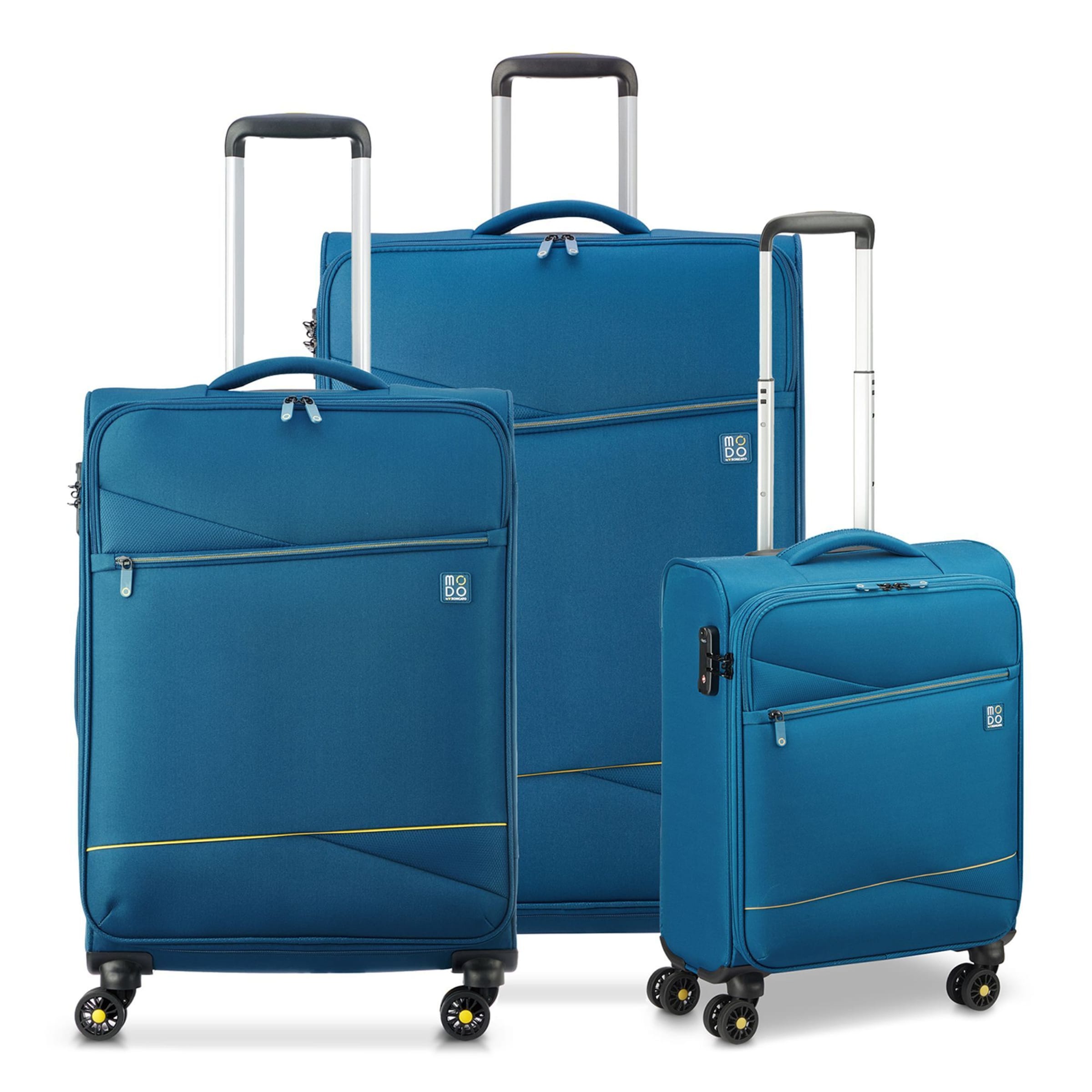 MODO by Roncato Suitcase Set 'Eclipse 2.0' in Blue: front