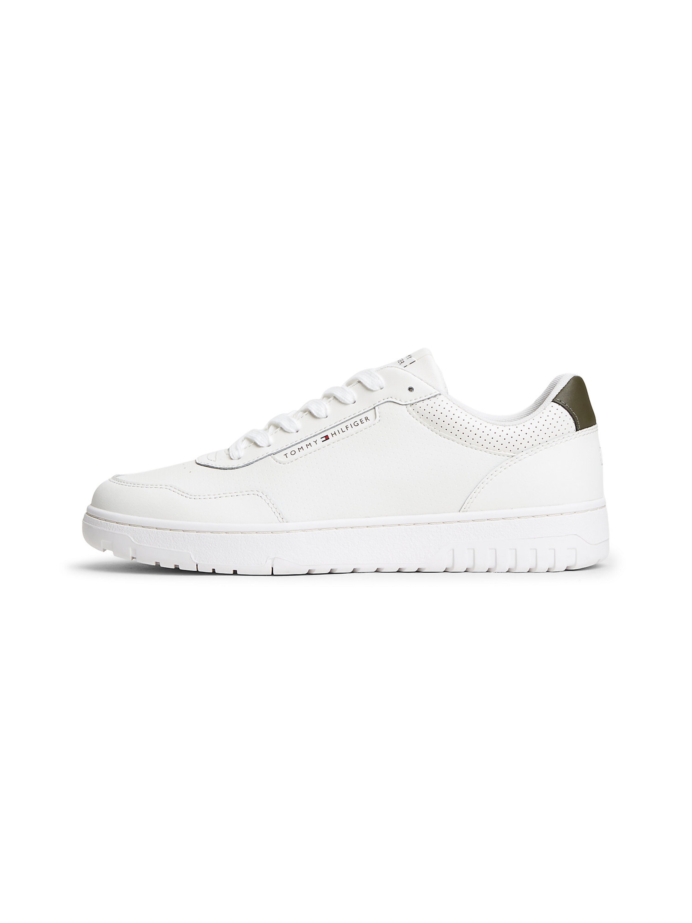 TOMMY HILFIGER Platform trainers 'Basket Core' in White: front