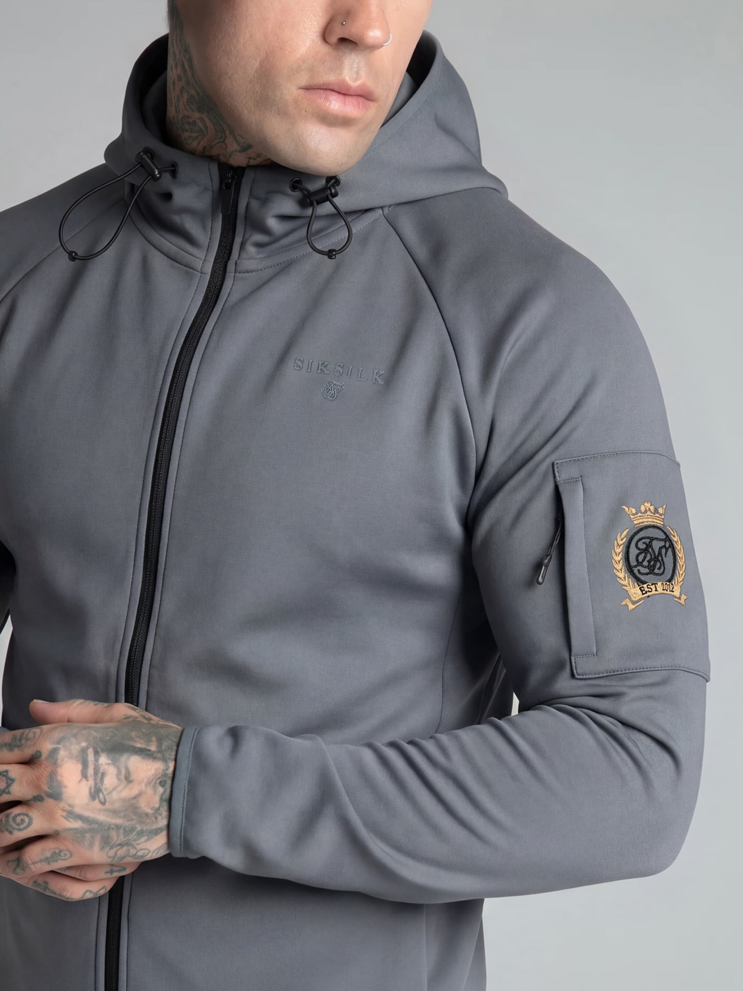SikSilk Between-season jacket in Grey