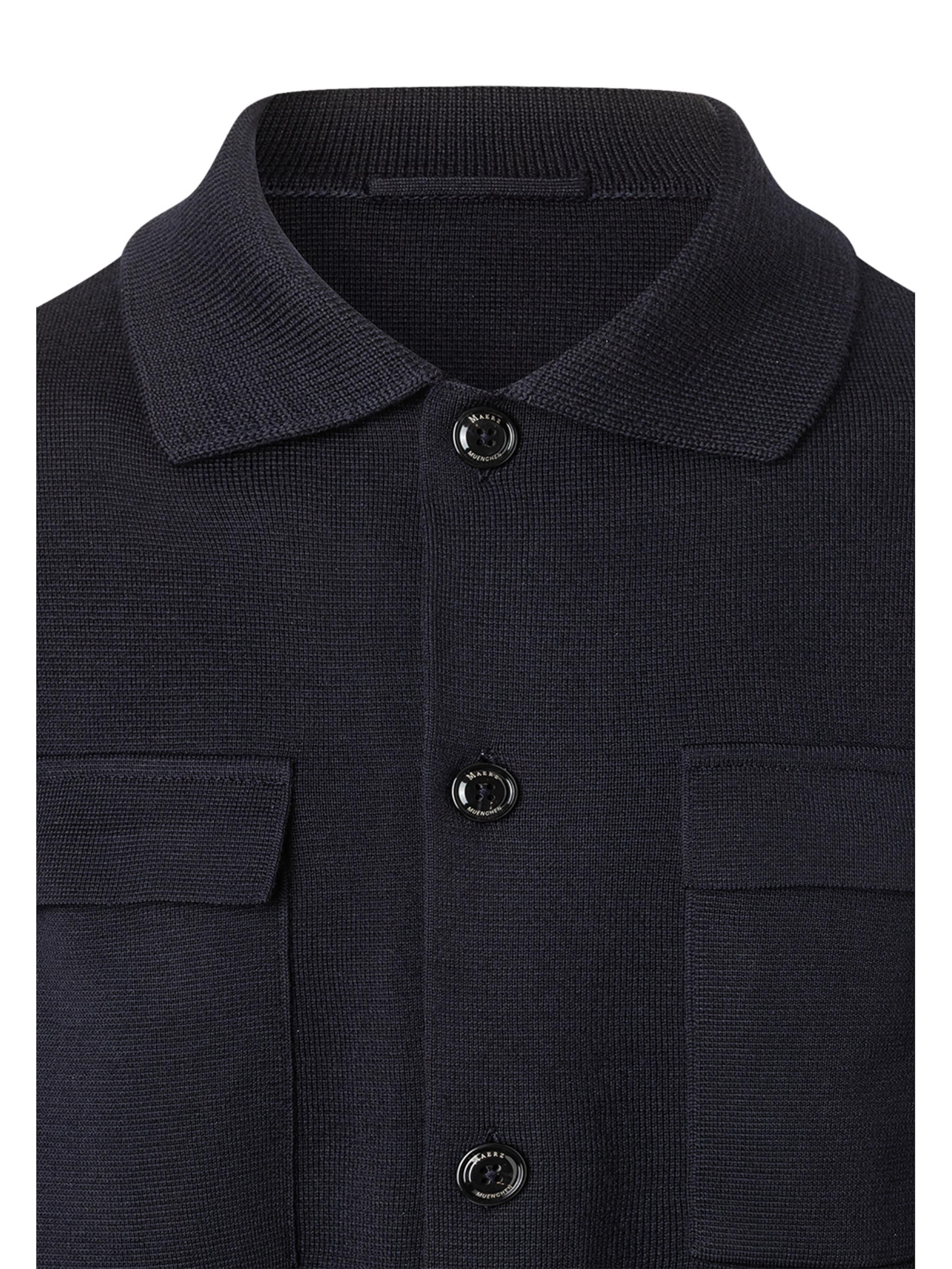 MAERZ Muenchen Knit cardigan in Blue: front