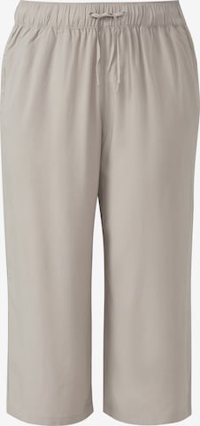 Wide Leg Pantalon QS en beige : devant