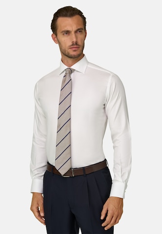Boggi Milano Regular Fit Hemd in Weiß: Vorderseite