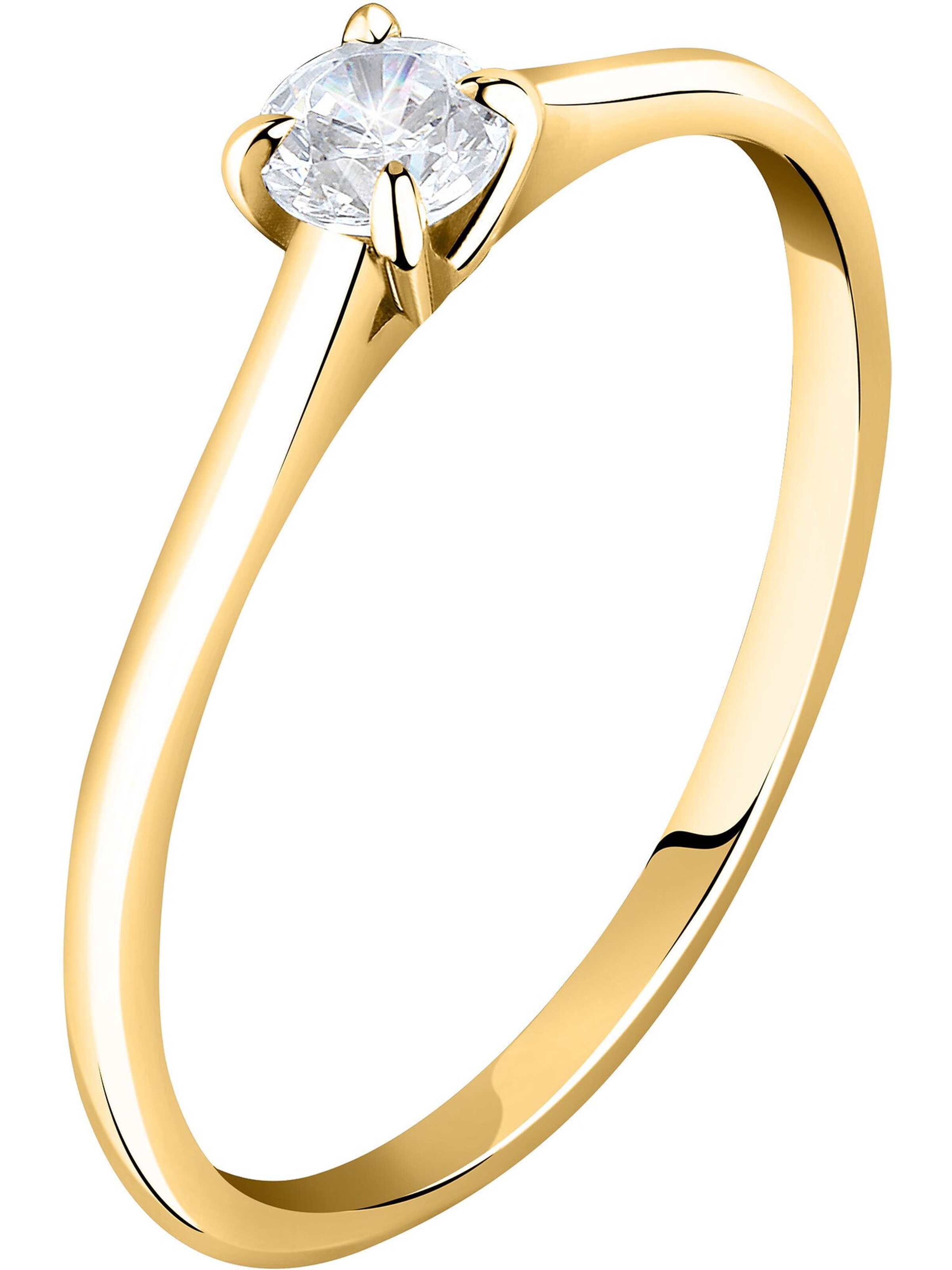 Live Diamond Ring in Gold: Vorderseite
